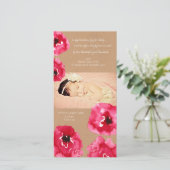 水彩ポピー花ベビーガールサンキューカード サンキューカード (スタンド正面)