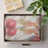 水彩ポピー類フローラ分離 薄葉紙 (ギフト)