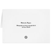 水彩ポピー (裏面横)