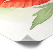 水彩ポピー ポスター (角)