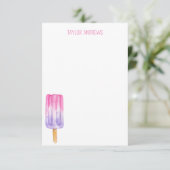 水彩ポプシクルのノートカード サンキューカード (スタンド正面)