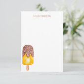 水彩ポプシクルのノートカード サンキューカード (スタンド正面)