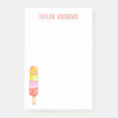 水彩ポプシクルのポストイットノート ポストイット (正面)