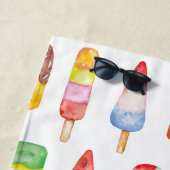水彩ポプシクルラッピング紙 ビーチタオル (インサイチュ)