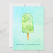水彩ポプシクル夏の挨拶 カード (正面)