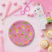 水彩ポプシクル夏の誕生日パーティー ペーパープレート (パーティー)