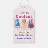 水彩ポプシクル誕生日ギフトラベル ギフトタグ (正面)