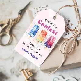 水彩ポプシクル誕生日ギフトラベル ギフトタグ