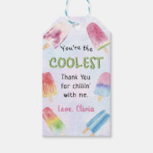 水彩ポプシクル誕生日サンキューギフトラベル ギフトタグ (正面)