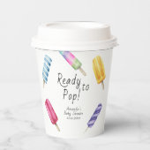 水彩ポプシクル赤ちゃんシャワー 紙コップ (正面)