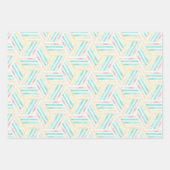 水彩ポプシクル。アイスクリームサマーパーティー ラッピングペーパーシート (正面2)