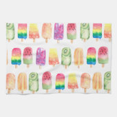 水彩ポプシクル キッチンタオル (横)