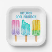水彩ポプシクル ペーパープレート (正面)