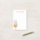 水彩ポプシクル ポストイット (デスク上)