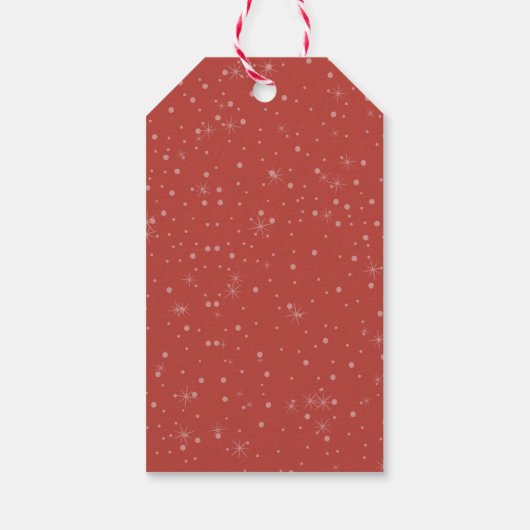 水彩ポメラニア犬ボウタイメリークリスマス ギフトタグ (裏面)