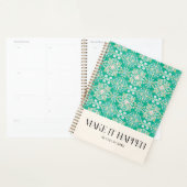 水彩ポルトガルのタイルフローラオーナメントパテ プランナー手帳 (ディスプレー)