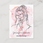 水彩ポートレート名刺 名刺 (正面)