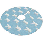 水彩ポーラベア ブラッシュドポリエステルツリースカート (アングル)