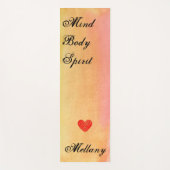 水彩マインド体スピリットパーソナライズされたヨガマット ヨガマット (正面)