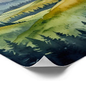 水彩マウンテンアートポスター ポスター (角)