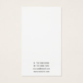 水彩マウンテンズイヤリングジュエリーディスプレイカード (裏面)