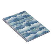 水彩マウンテンズモノグラムスパイラルノート ノートブック (右側)