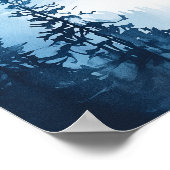 水彩マウンテンリタイアメントパーティーウェルカムサイン ポスター (角)