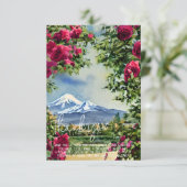 水彩マウントフックとバラのカスタマイズ カード (スタンド正面)