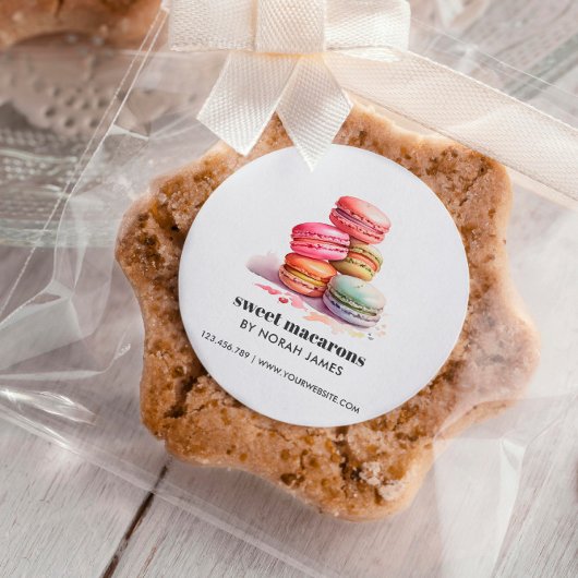 水彩マカロンスイートケーキWEBサイト スクエアシール