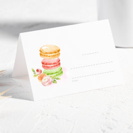 水彩マカロン座席表 プレイスカード