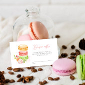 水彩マカロン赤ちゃんシャワーおむつラッフル エンクロージャーカード