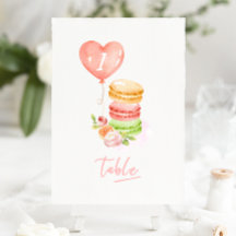 水彩マカロン 誕生日パーティー