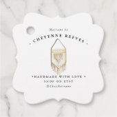 水彩マクラメロゴ | ビジネスハングタグ フェイバータグ (正面)