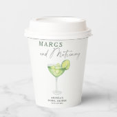 水彩マグスとマトリモニー ブライダルシャワー 紙コップ (正面)