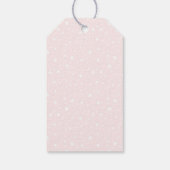 水彩マグノリアと牡丹結婚の感謝 ギフトタグ (裏面)