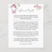 水彩マグノリアと離れ右ブライダルゲーム チラシ (正面)