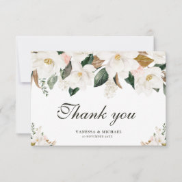 水彩マグノリアサンキューカード サンキューカード