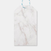 水彩マグノリアスフェイクオン大理石誕生日 ギフトタグ (裏面)