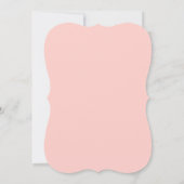 水彩マグノリアバラフローラ結婚ズピンク金ゴールド 招待状 (裏面)