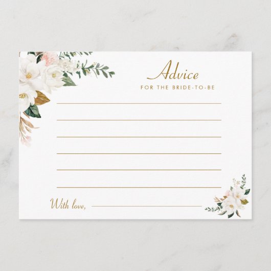 水彩マグノリアフローラアドバイス アドバイスカード (正面)