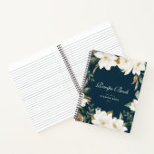 水彩マグノリアフローラレシピ ノートブック (内部)