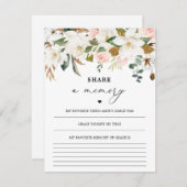 水彩マグノリア共有Aメモリカード (正面/裏面)