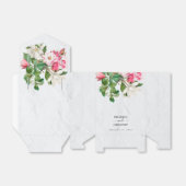 水彩マグノリア結婚花 フェイバーボックス (折り畳みなし)