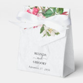 水彩マグノリア結婚花 フェイバーボックス (正面サイド)