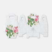 水彩マグノリア結婚花 フェイバーボックス (折り畳みなし)