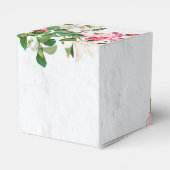 水彩マグノリア結婚花 フェイバーボックス (裏面サイド)