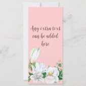 水彩マグノリア赤面結婚式 プログラム (裏面)