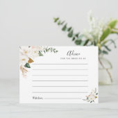 水彩マグノリア&ピンクフローラアドバイス アドバイスカード (スタンド正面)