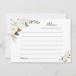 水彩マグノリア&ピンクフローラアドバイス アドバイスカード