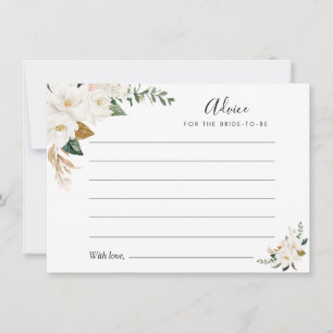 水彩マグノリア&ピンクフローラアドバイス アドバイスカード